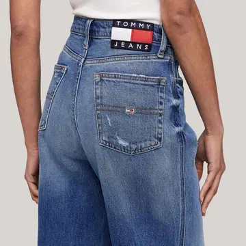 TOMMY JEANS 하이웨스트 와이드 레그 데님
