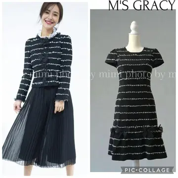 M'S GRACY* 트위드 리본 원피스
