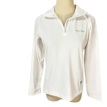 새상품급 mont-bell 몽벨 하프 지퍼 롱 슬리브 T셔츠 S