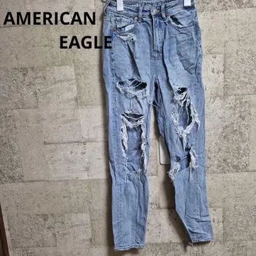 AMERICAN EAGLE 데미지 스트레이트 데님 스트릿 Y2K
