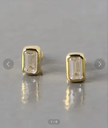 UNITED ARROWS SILVER925 REC 비쥬 귀걸이