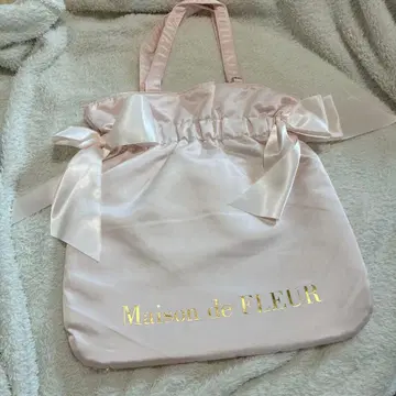Maison de FLEUR 통증 백 핑크 토트백