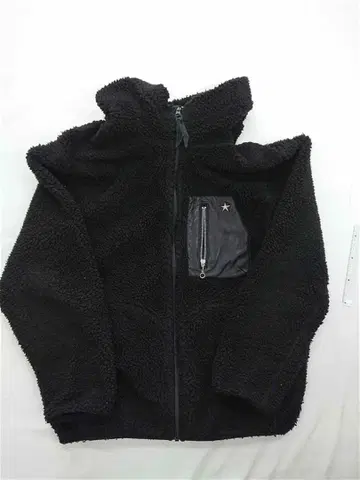 &샷 보아 플리스 자켓 블랙 계열 XL 사이즈 스타 포함 포켓