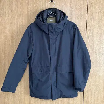 UNIQLO 하이브리드 다운 후드티 S 사이즈 블랙