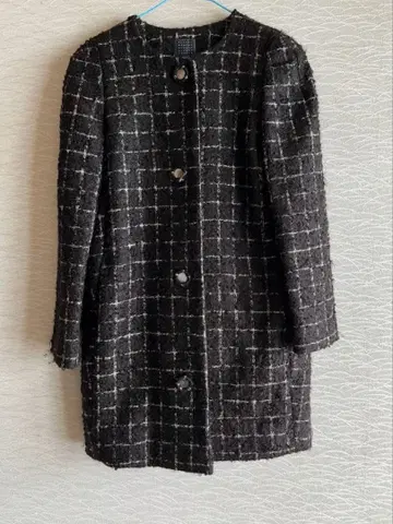 택 포함 미나 페르호넨 snow net 트위드 코트 정가 120750엔