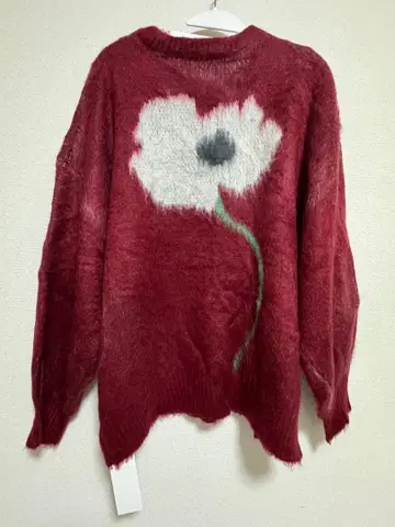 Knuth Marf shaggy flower knit(unisex)