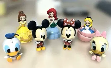 캡슐 토이 디즈니 피규어 7개 세트