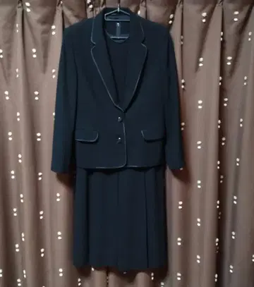 블랙 포멀 상복 원피스 자켓 세트 9AB2