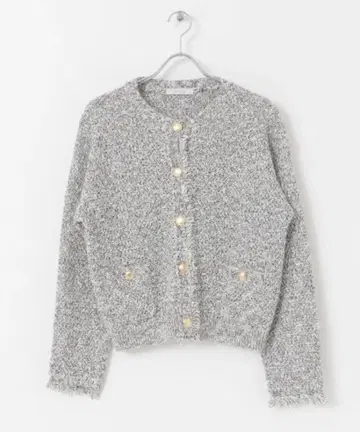 [ 새상품급 ] F by ROSSO 트위드 니트 가디건