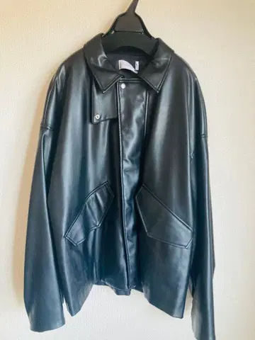 Ryo Takashima 가죽 드리즐러 자켓