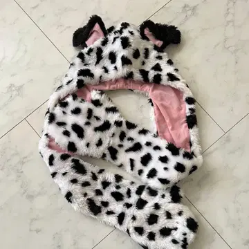 디즈니 101마리 강아지 팬캡 머플러 장갑 방한