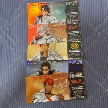 파라라이 도프보 트레이딩 티켓풍 홀로그램 카드 5종 세트