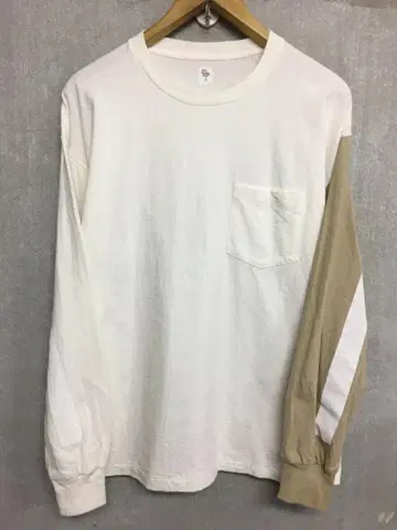 캡틴선샤인 소매 절개 소매 라인 포켓 부착 롱T