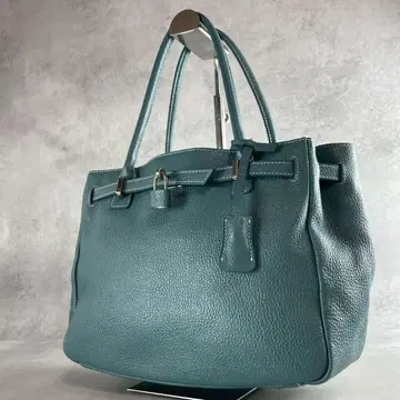 미사용급 인기 모델 덴하마노 미티아 라운드 숄더백 세피아 블루