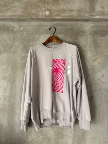 THE SALVAGES 라이트 그레이 크루넥 맨투맨 L