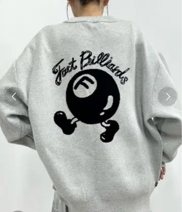 WHO'SWHOgallery COOPERFACT 당구 로고 빅 니트