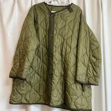 FREAK'S STORE 밀리터리 라이너 퀼팅 자켓 카키