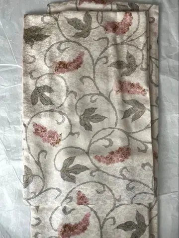 순수 실크 포도 패턴 문 의장 코몬 새상품급 도쿄 마스와야