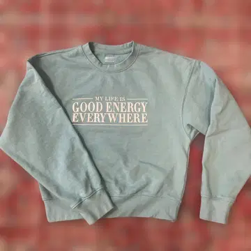 여성용 라이트 블루 M 사이즈 맨투맨 트레이닝복