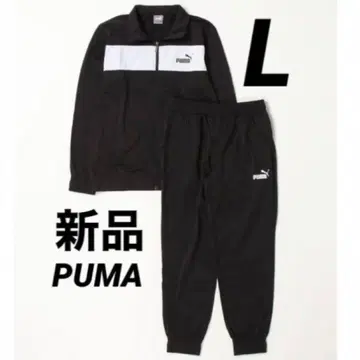 새상품 L PUMA 남성용 저리 상하의 세트 트랙 수트 블랙