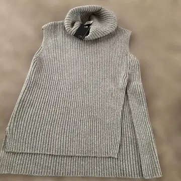 택 포함 Aga 더블 집업 니트 베스트 야마다야