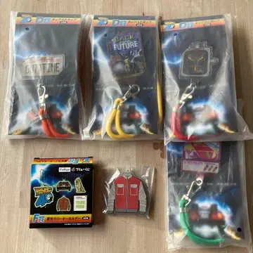 백투더퓨처 후류 복권 스트랩 4개와 키링 1개