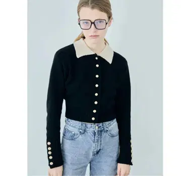 에피누 epine gold button cardigan