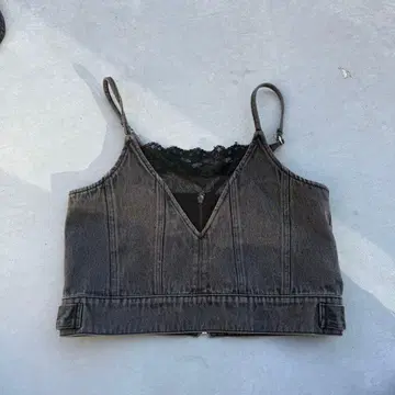 [ Ray BEAMS ] 데님 레이스 뷔스티에