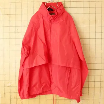 80s 에디 바우어 나일론 자켓 여성용 L 남성용 M 레드 aw180