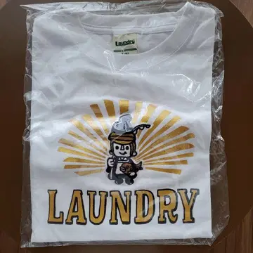 LAUNDRY 프린트 T셔츠 화이트