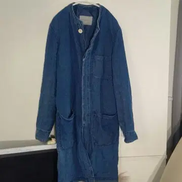 ZARA MAN 데님 블루 롱 자켓