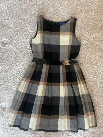 BLUE LABEL 체크 무늬 울 원피스