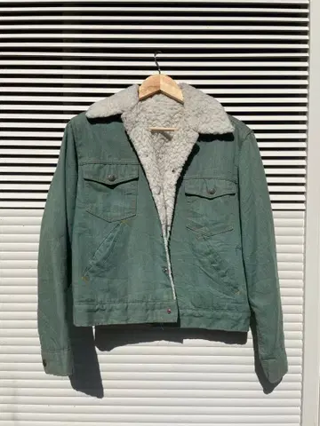 70s 보아 자켓 그린