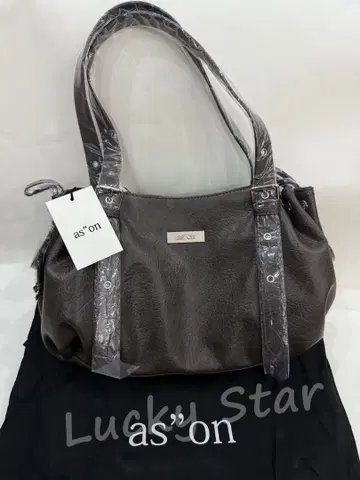 as'on 그레이 토트백 숄더 스트랩 포함