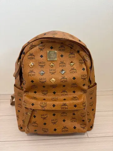 1st 모델 MCM 브라운 백팩 백팩