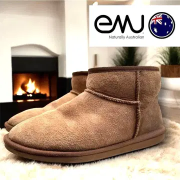 EMU Australia 어그 부츠 브라운 숏 어그 부츠