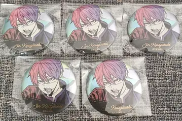 도원암귀 메탈릭 캔뱃지 코우고자키 진 5개