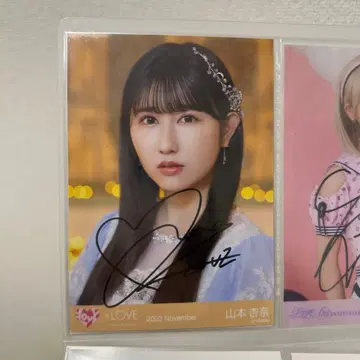 야마모토 안나 친필 사인 브로마이드 라스트 노트밖에 모르는 요리