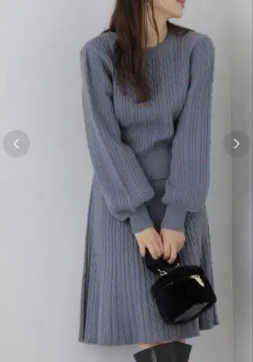 프로포션 바디 드레싱 니트 셋업