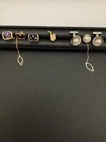 발렌티노, 펄 커프스 넥타이핀 세트 외 색스형 넥타이핀