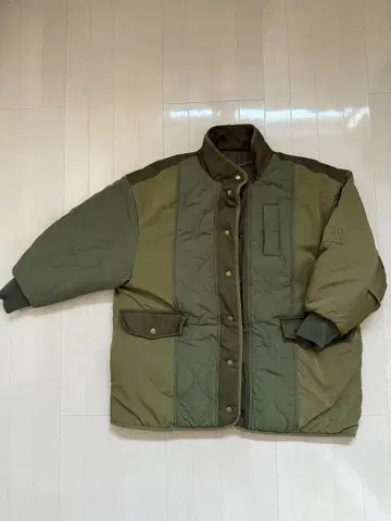DouDou 밀리터리 퀼팅 자켓