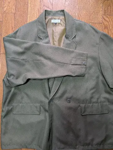 FREAK'S STORE 올리브 그린 더블 버튼 자켓