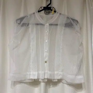 CAPRICIEUX 시스루 화이트 셔츠 F