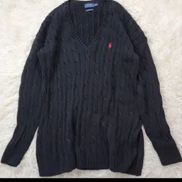 랄프 로렌 V 니트 스웨터