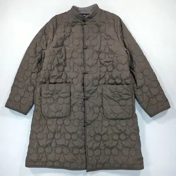 차일드우먼 F 퀼팅 코트 카키 올리브 체리