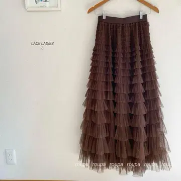 LACE LADIES 튤 프릴 레이어드 8273