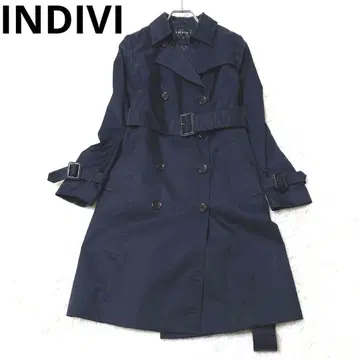 인디비 트렌치코트 아우터 라이너 포함 네이비 캐주얼