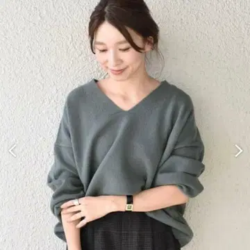 SHIPS 울 캐시미어 V넥 풀오버 ONE SIZE