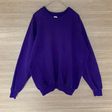 USA 빈티지 무지 맨투맨 퍼플 보라색 XL 래글런