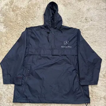 Mercedes-Benz 벤츠 나일론 아노락 후드티 네이비